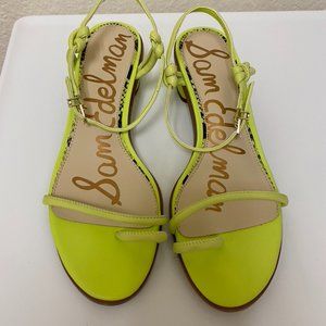New, Sam Edelman soft lime green sandals